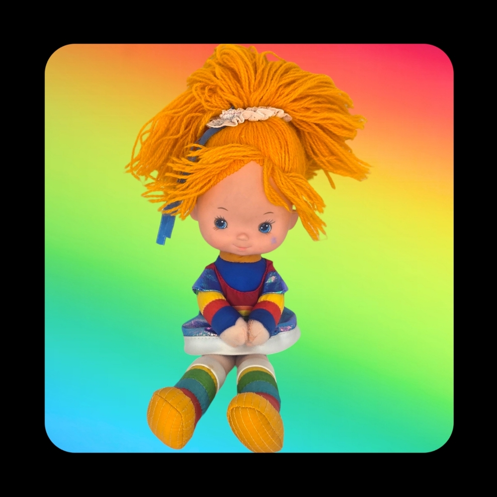 Vintage Rainbow Brite 12" Doll 1983 Hallmark Mattel Yarn Hair Vinyl Head